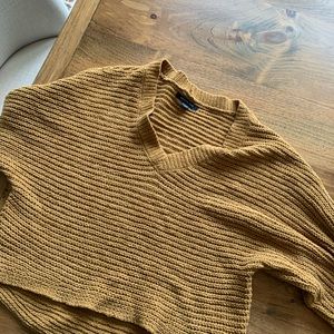 Tan American eagle & pacsun sweater